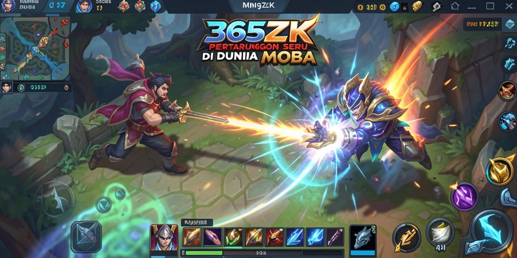 Tampilan gameplay 365ZK yang menakjubkan saat bertarung di arena.