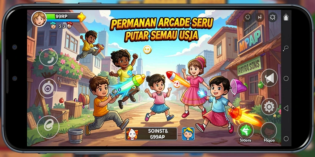 Tangkapan layar menampilkan gameplay seru dari 99RP dalam genre Arcade.