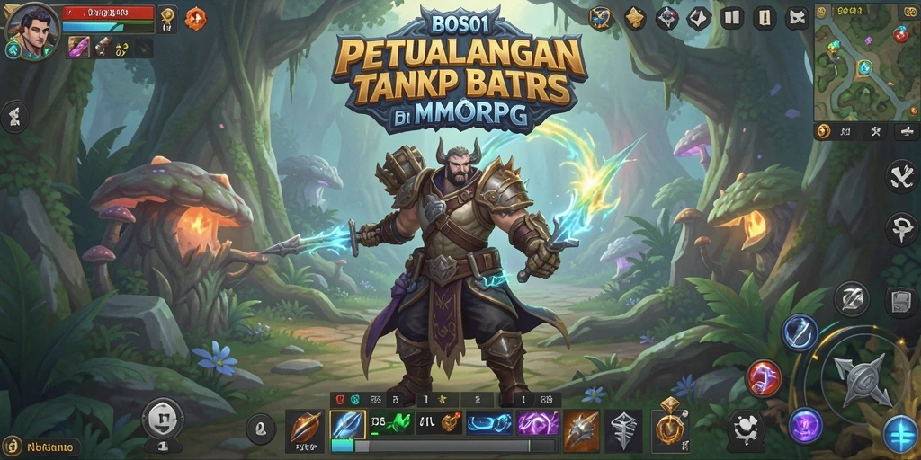 Tampilan gameplay menarik dari BOS01 dalam petualangan MMORPG.
