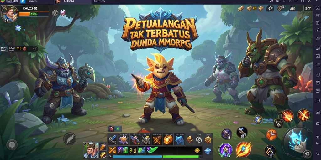 Screenshot menampilkan aksi dalam permainan MMORPG CALO288 yang seru.