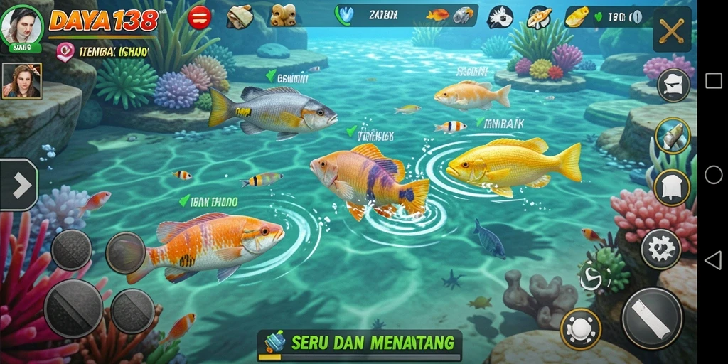 Tangkapan layar menarik dari gameplay Tembak Ikan DAYA138.