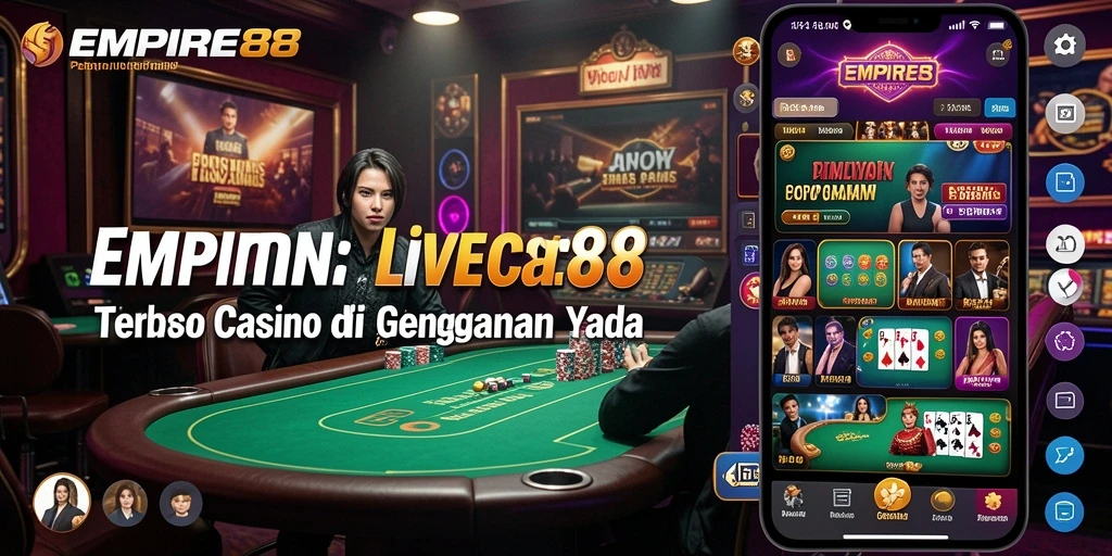 Tampilan menarik dari gameplay Live Casino EMPIRE88.