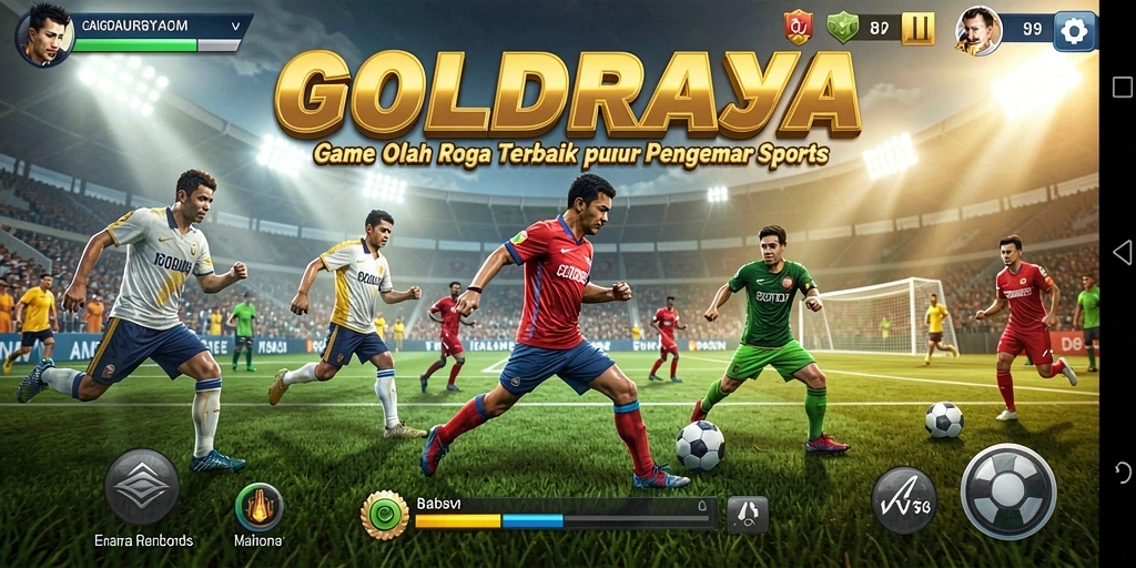 GOLDRAJA menampilkan aksi seru dalam pertandingan olahraga.