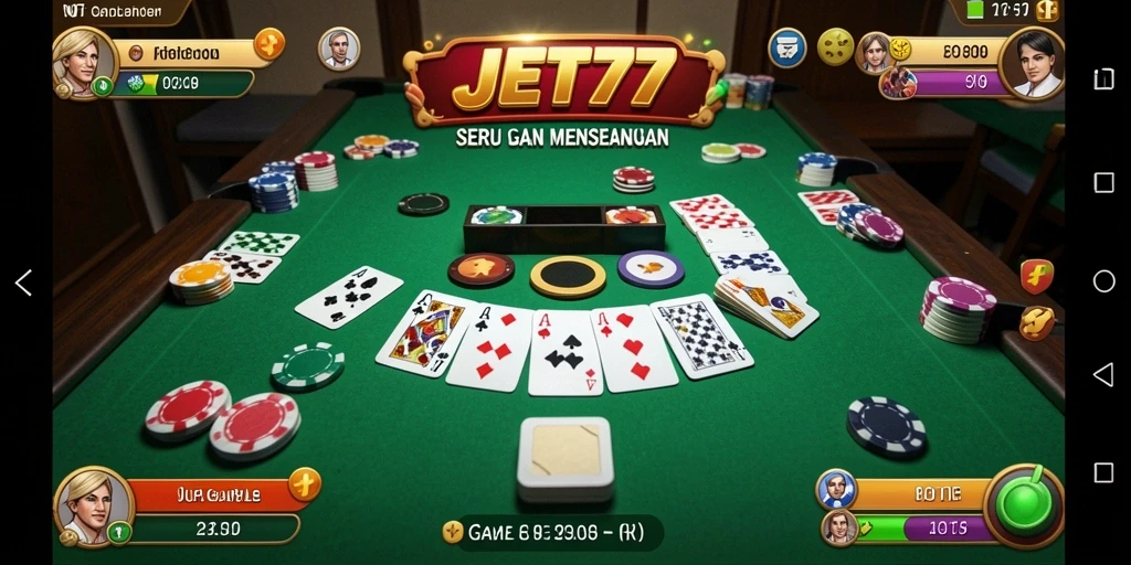 Tampilan gameplay Gaple yang seru dan interaktif.