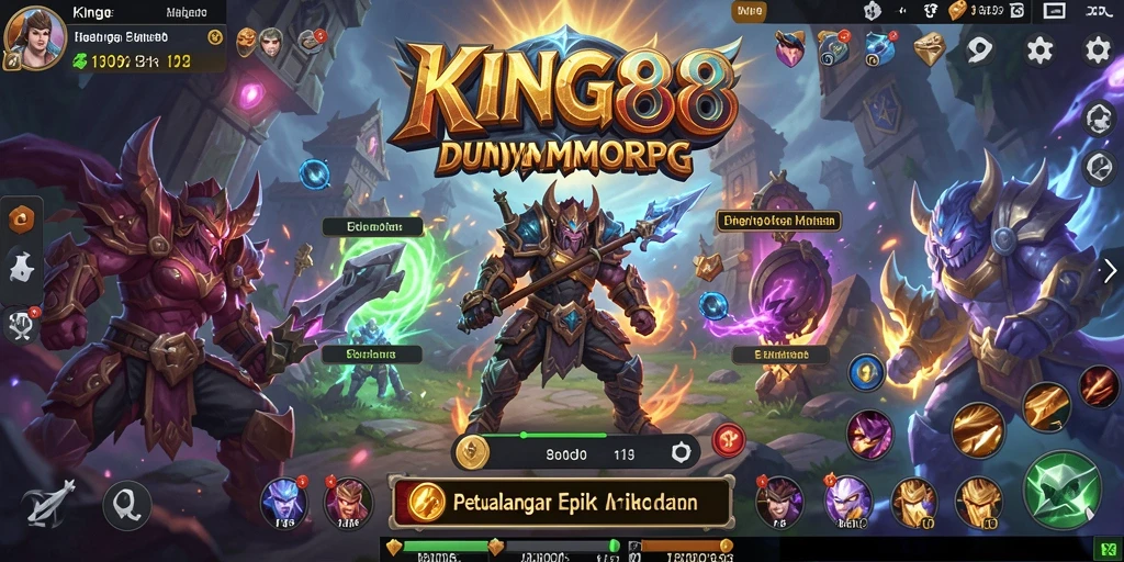 Gameplay KING88 yang mendebarkan dengan grafis memukau dalam aksi MMORPG.