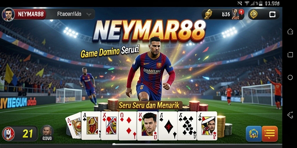 Tampilan gameplay domino yang seru dan menarik di NEYMAR88.