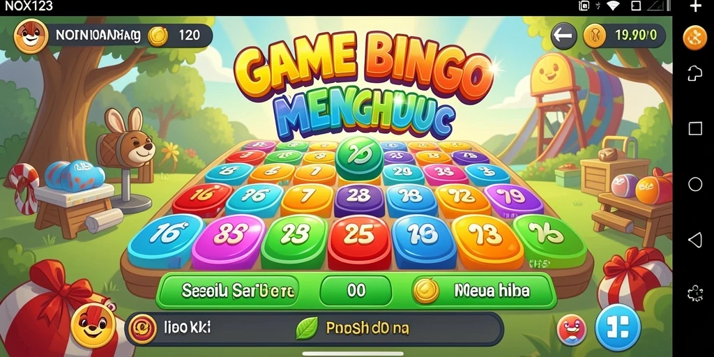Screenshot gameplay Bingo yang menarik dan seru di NOX123.