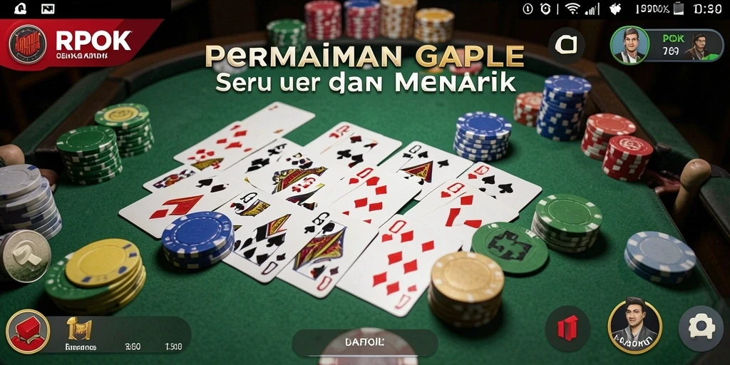 Tampilan gameplay Gaple yang seru dan interaktif.