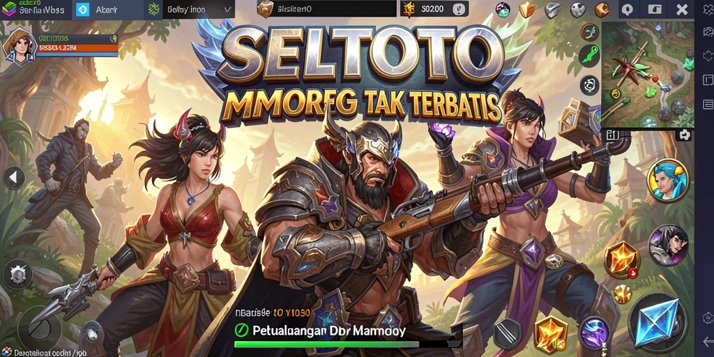 Tangkapan layar gameplay SELTOTO yang mendebarkan di dunia MMORPG.