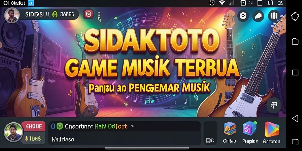 Tampilan gameplay menarik dari SIDAKTOTO saat bermain musik.