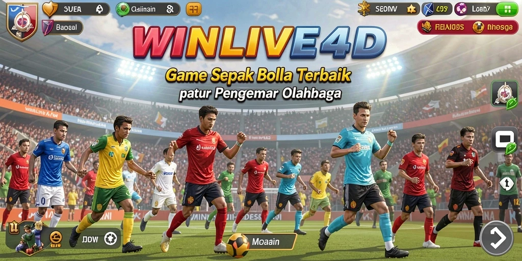 Screenshot gameplay WINLIVE4D yang menampilkan aksi seru di lapangan.