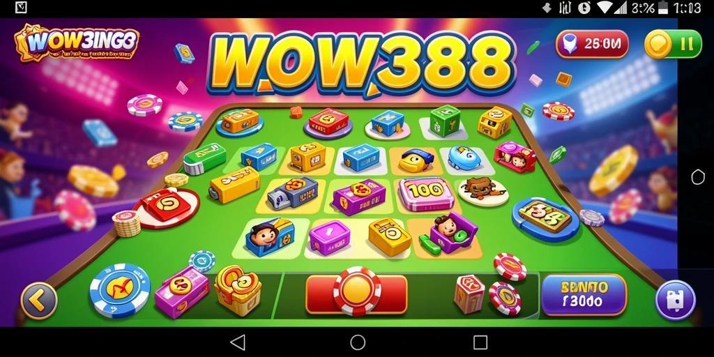 Tampilan gameplay WOW388 menampilkan suasana Bingo yang menyenangkan.